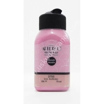 Artdeco Metalik Akrilik Boya 75 ml 3755 GÜL KURUSU