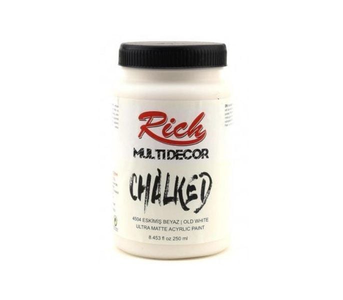 Rich Multi Decor Chalked Akrilik Boya 250ml. 4504 ESKİMİŞ BEYAZ