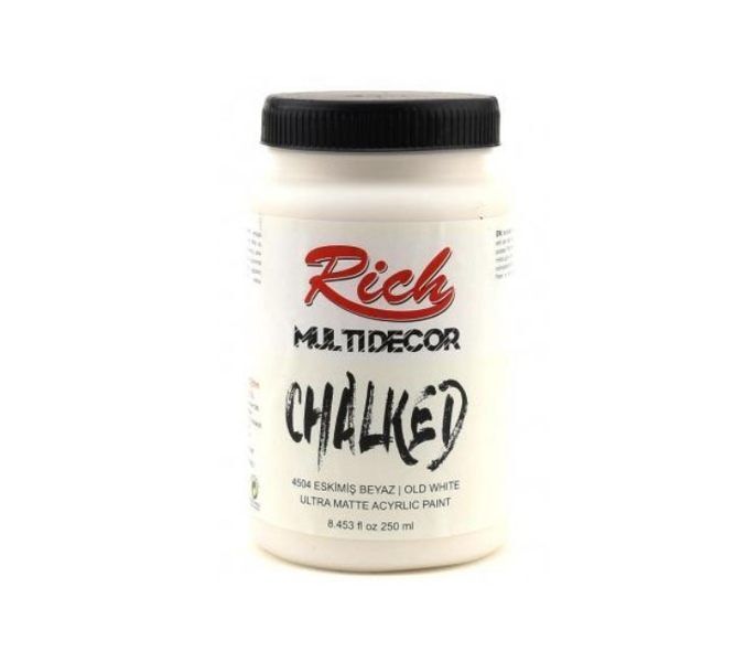 Rich Multi Decor Chalked Akrilik Boya 250ml. 4504 ESKİMİŞ BEYAZ