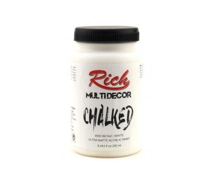 Rich Multi Decor Chalked Akrilik Boya 250ml. 4500 BEYAZ