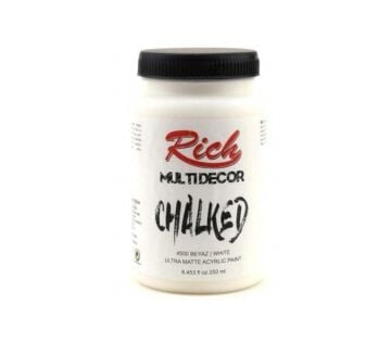 Rich Multi Decor Chalked Akrilik Boya 250ml. 4500 BEYAZ