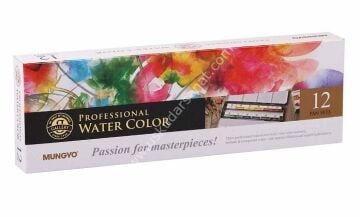 Mungyo  Professional Suluboya  1/1 Tam Boy Tablet 12 renk