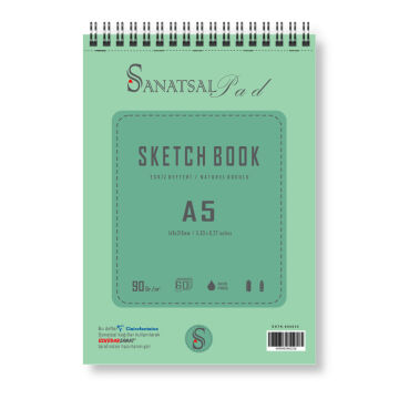 Sanatsalpad Sketch Book Spiralli Eskiz Defteri 90 gr A5 60 Yaprak