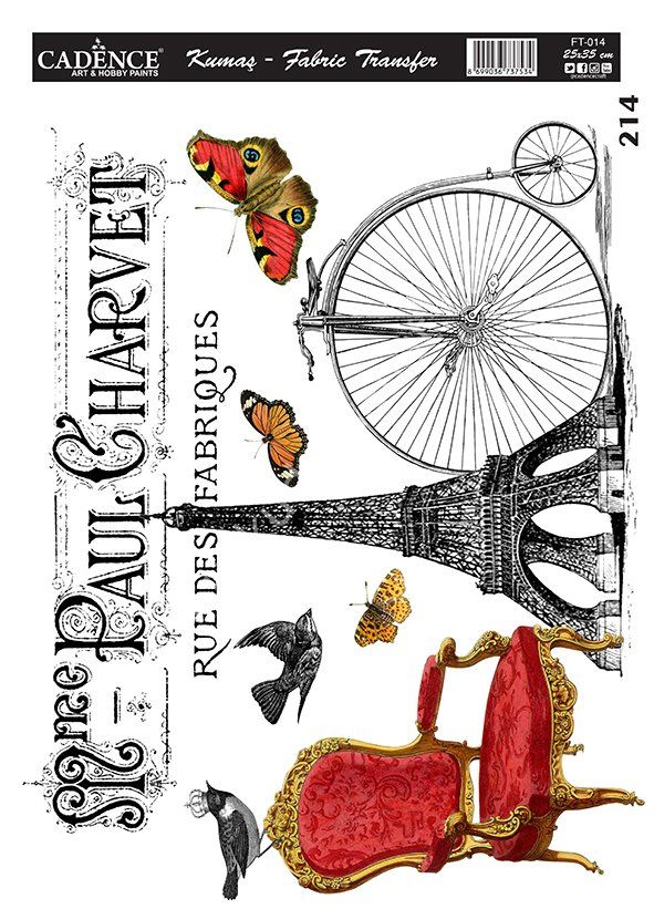 Cadence Kolay - Hazır Kumaş Transfer 25x35 FT-014