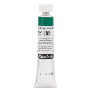 Schmincke HKS Designers Guaj Boya 20 ml Permanent Green Deep 555