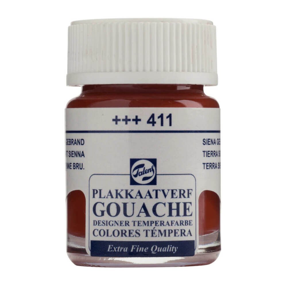 Talens Extra-Fine Designer Guaj Boya 16 ml Burnt Sienna 411