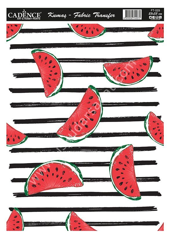 Cadence Kolay - Hazır Kumaş Transfer 25x35 FT-029