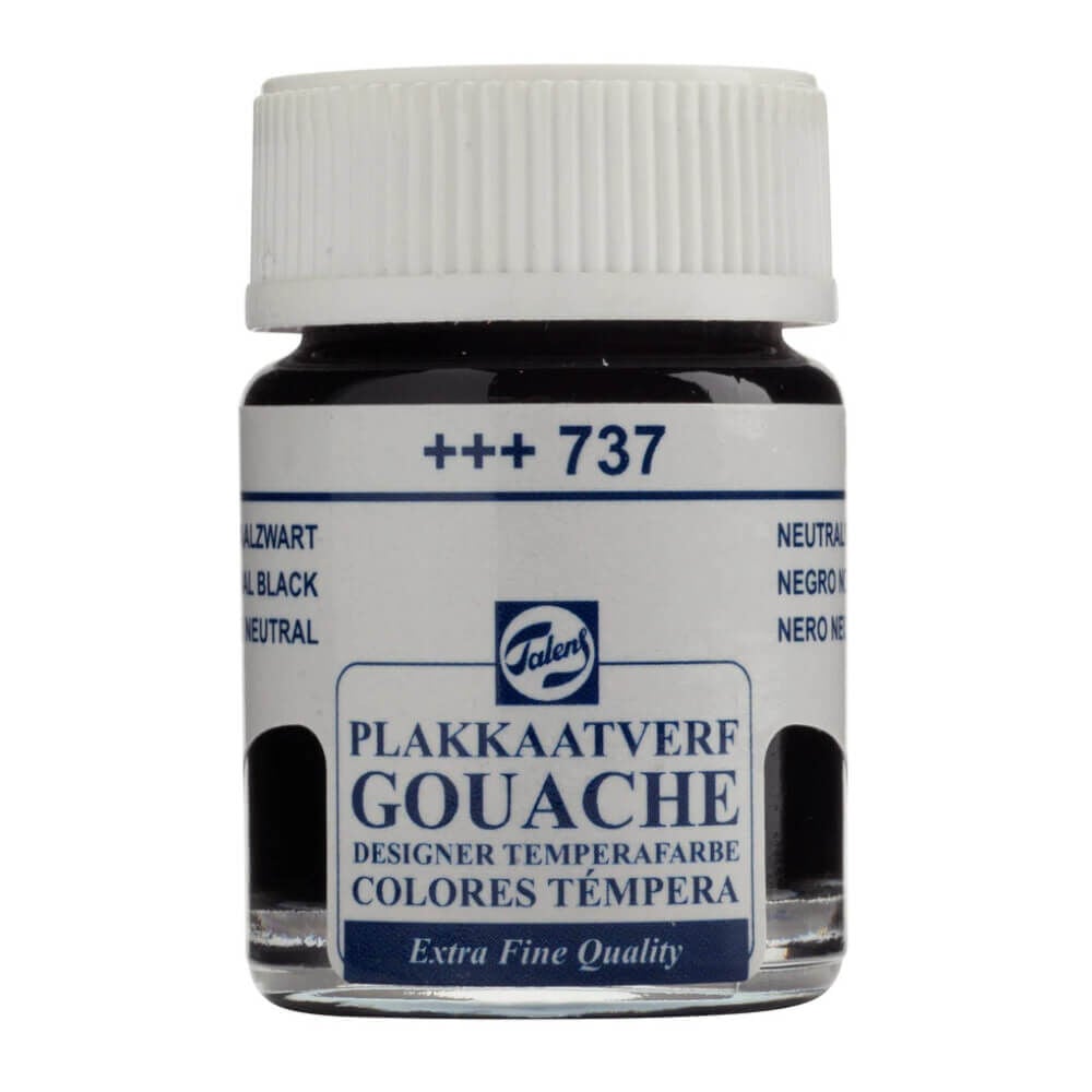 Talens Extra-Fine Designer Guaj Boya 16 ml Neutral Black 737