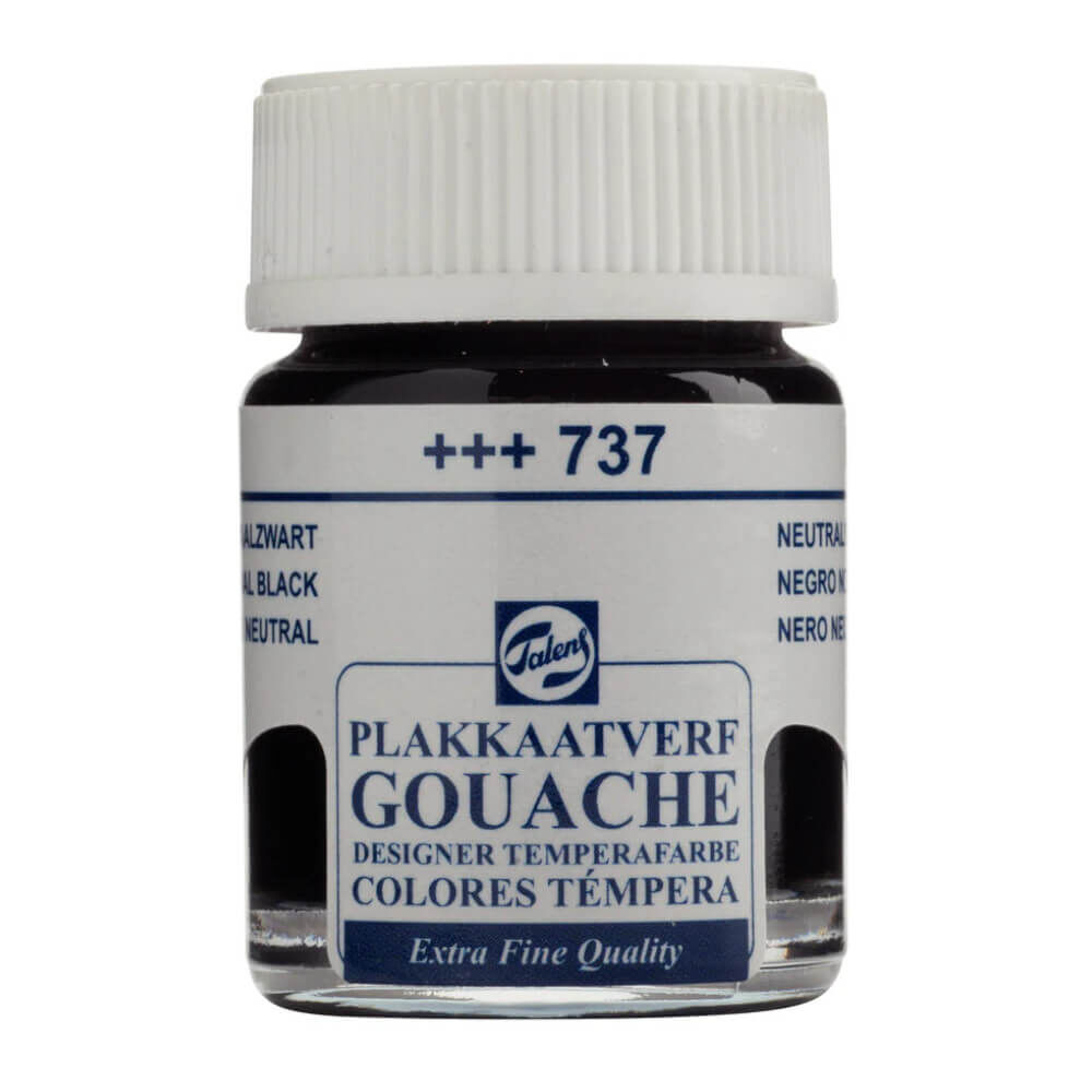 Talens Extra-Fine Designer Guaj Boya 16 ml Neutral Black 737