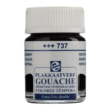 Talens Extra-Fine Designer Guaj Boya 16 ml Neutral Black 737