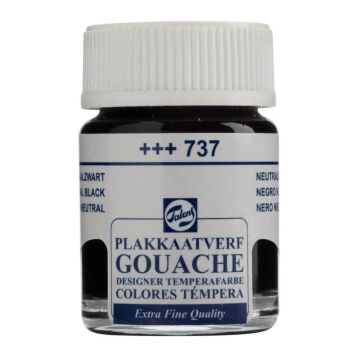 Talens Extra-Fine Designer Guaj Boya 16 ml Neutral Black 737