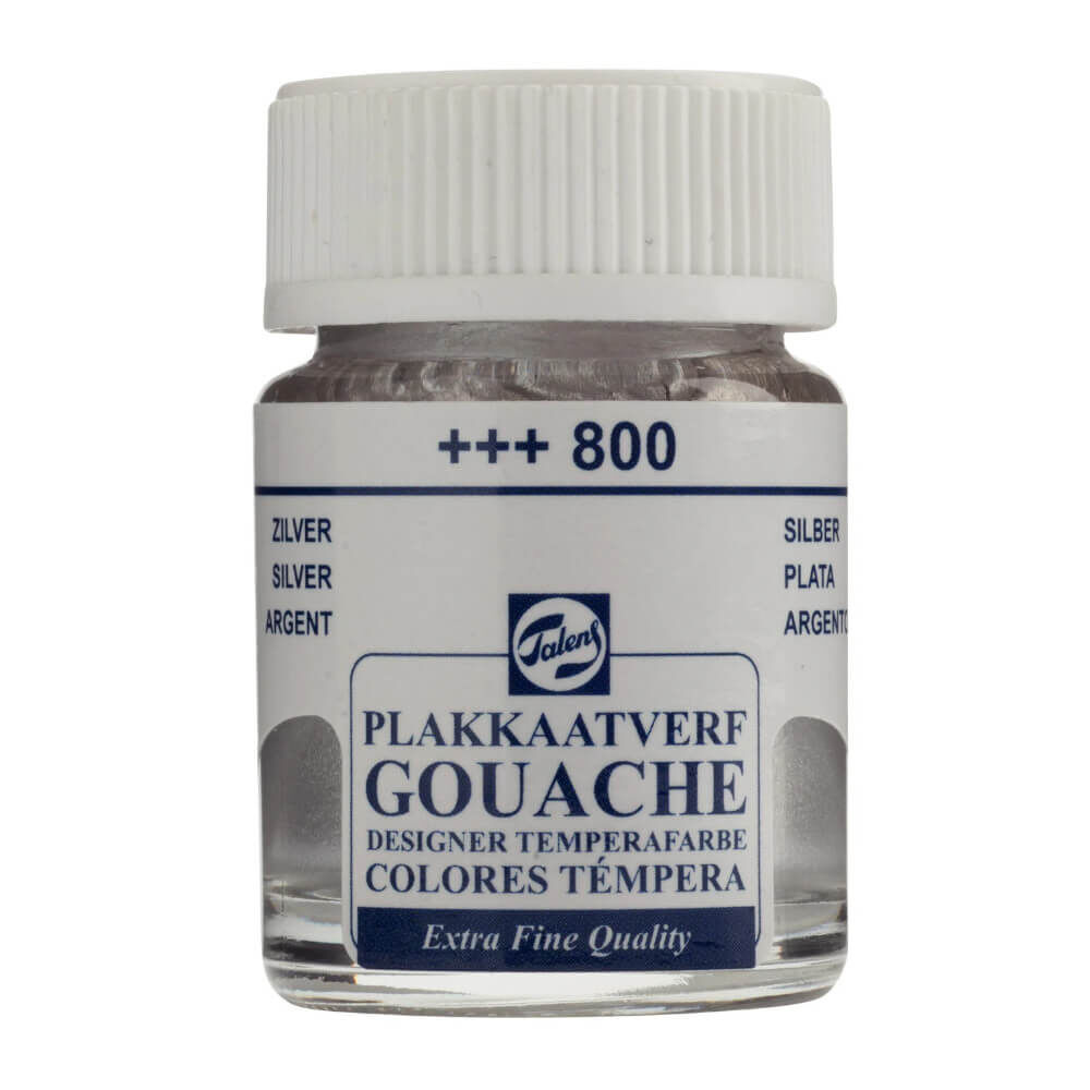 Talens Extra-Fine Designer Metalik Guaj Boya 16 ml Silver 800