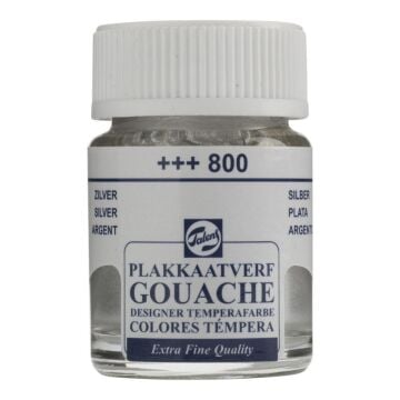 Talens Guaj Boya Cam Şişe 16ml 800 Silver (metalik,yaldız)