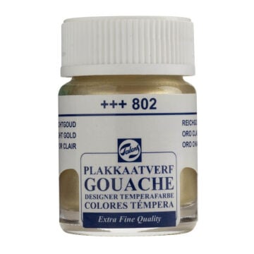 Talens Extra-Fine Designer Metalik Guaj Boya 16 ml Light Gold 802