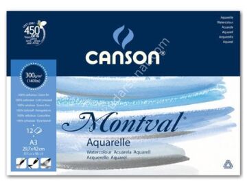 Canson Montval Suluboya Blok 29,7*42cm A3 12 Yaprak 300gr