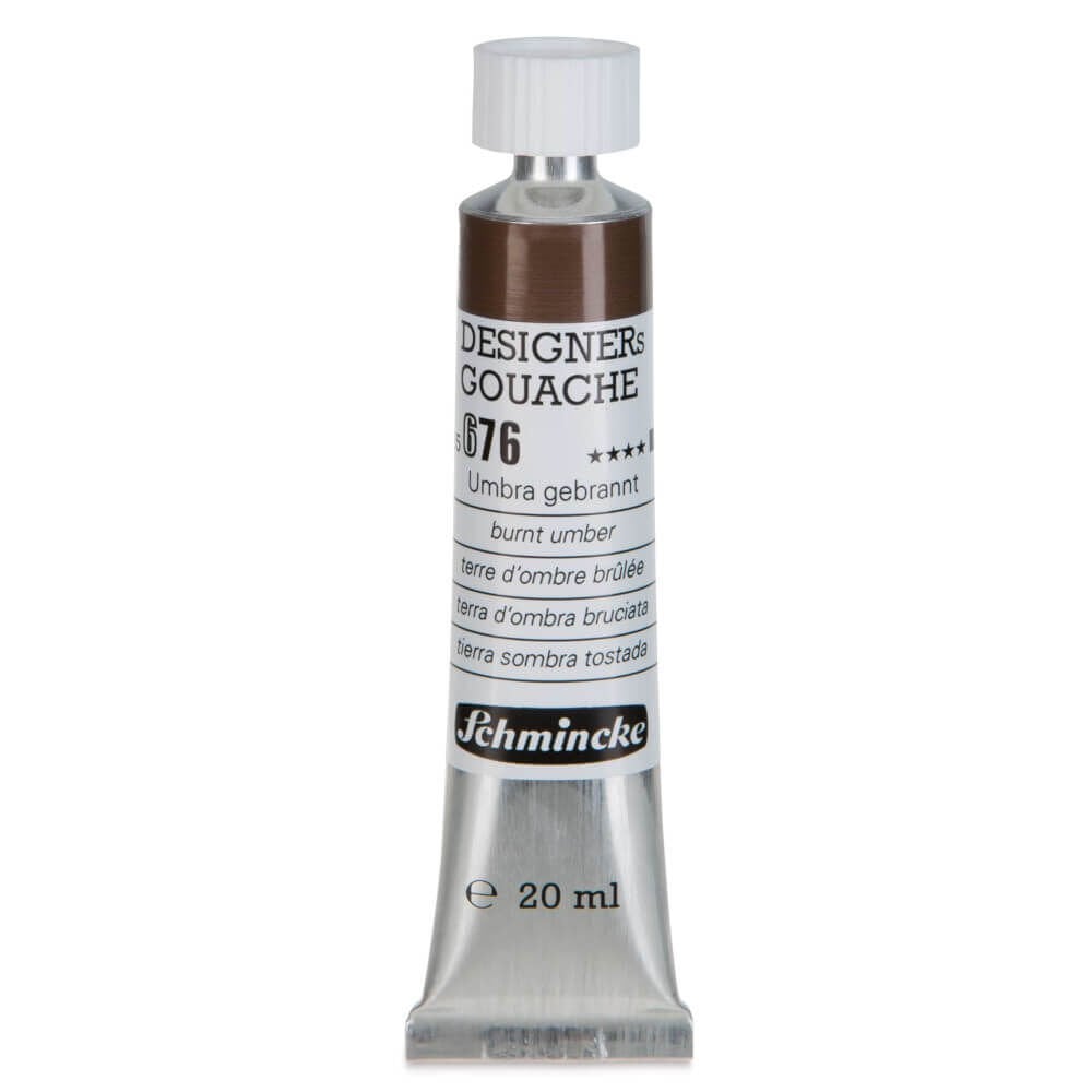 Schmincke HKS Designers Guaj Boya 20 ml Burnt Umber 676