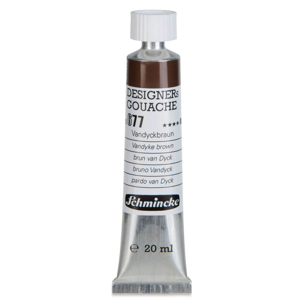 Schmincke HKS Designers Guaj Boya 20 ml Vandyke Brown 677