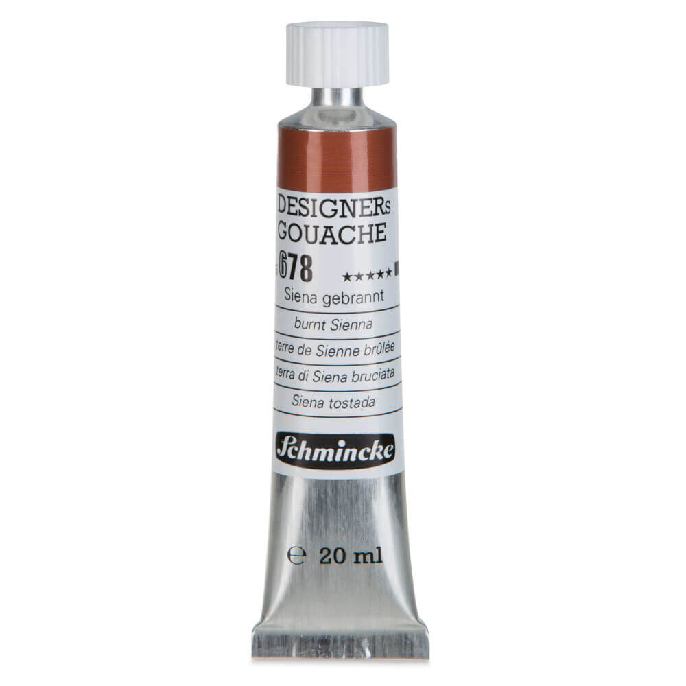 Schmincke HKS Designers Guaj Boya 20 ml Burnt Sienna 678