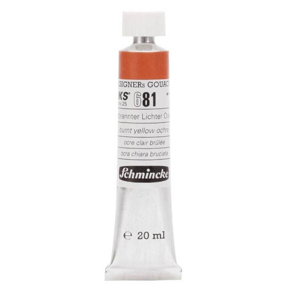 Schmincke HKS Designers Guaj Boya 20 ml Burnt Yellow Ochre 681