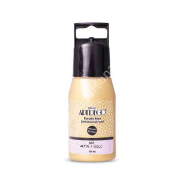 Artdeco Metalik Boyutlu Boya 681 Altın