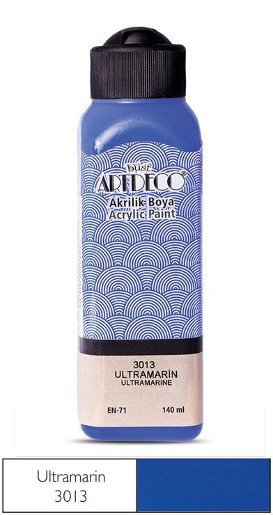 Artdeco Yeni Formül Akrilik Boya 140 ml 3013 Ultramarine
