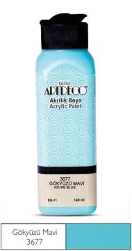 Artdeco Yeni Formül Akrilik Boya 140 ml 3677 Gökyüzü Mavi