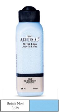 Artdeco Yeni Formül Akrilik Boya 140 ml 3679 Bebek Mavi