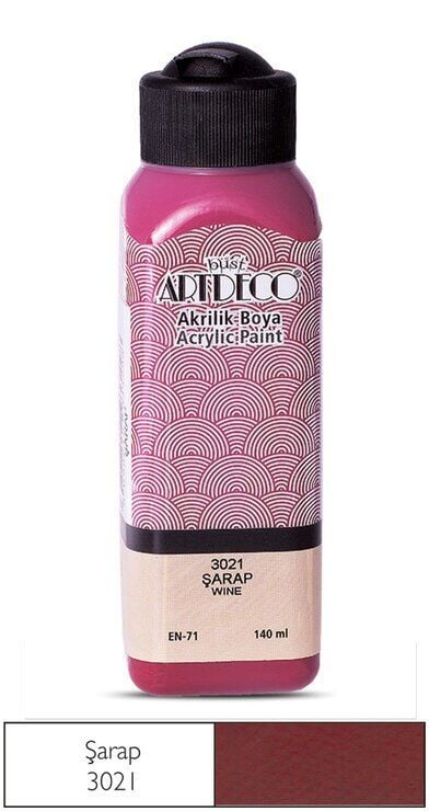 Artdeco Yeni Formül Akrilik Boya 140 ml 3021 Şarap