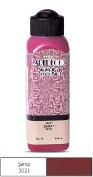 Artdeco Yeni Formül Akrilik Boya 140 ml 3021 Şarap