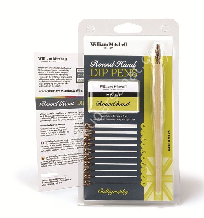 W.Mitchell Round Hand Dip Pens 10'lu Kaligrafi Seti