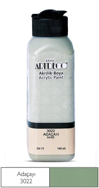 Artdeco Yeni Formül Akrilik Boya 140 ml 3022 Ada Çayı