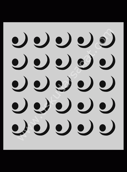 Mood Stencil Şablon 15X17 M039