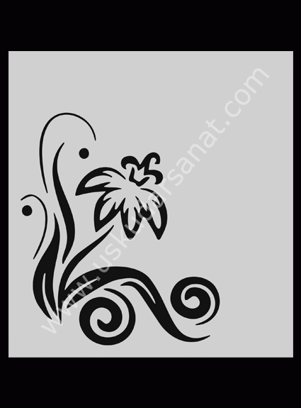 Mood Stencil Şablon 15X17 M044