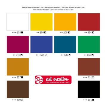 Art Creation Yağlı Boya Seti 12 ml 12 Renk 9020112M
