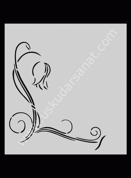 Mood Stencil Şablon 15X17 M045