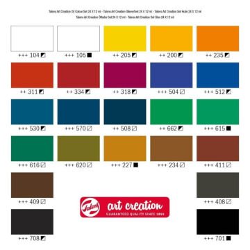Art Creation Yağlı Boya Seti 12 ml 24 Renk 9020124M
