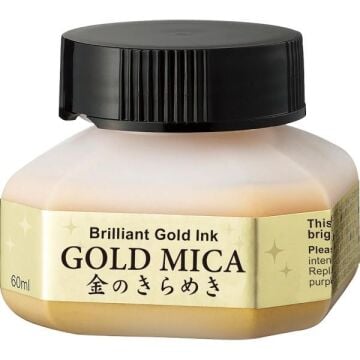 Zig Gold Mica Parlak Altın Kaligrafi ve Çizim Mürekkebi 60ml