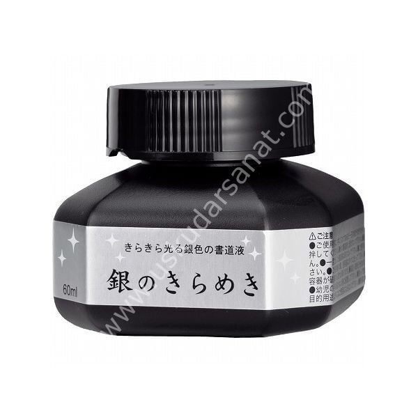 Zig Mica Parlak Gümüş Kaligrafi ve Çizim Mürekkebi 60ml