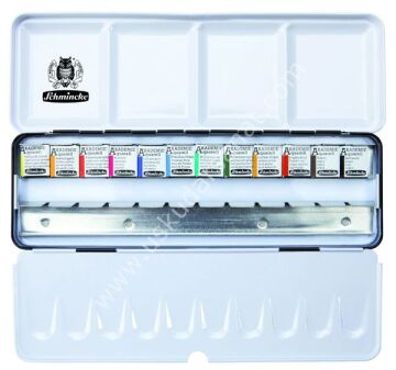 Schmincke Akademie Aquarell Suluboya Tablet 1/2 12 Renk