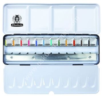 Schmincke Akademie Aquarell Suluboya Tablet 1/2 12 Renk