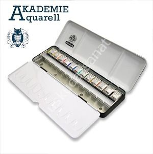 Schmincke Akademie Aquarell Suluboya Tablet 1/2 12 Renk