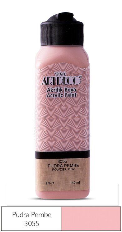 Artdeco Yeni Formül Akrilik Boya 140 ml 3055 Pudra Pembe
