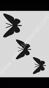 Mood Stencil Şablon 13x9 S 002