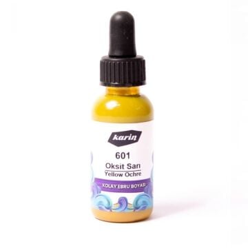 Karin Kolay Ebru Boyası 30 ml 601 Oksit Sarı