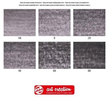 Talens Art Creation Graphite Pencils Dereceli Çizim Seti 6'lı