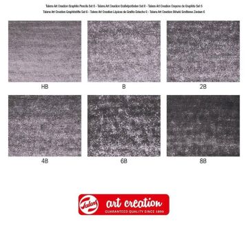 Talens Art Creation Graphite Pencils Dereceli Çizim Seti 6'lı