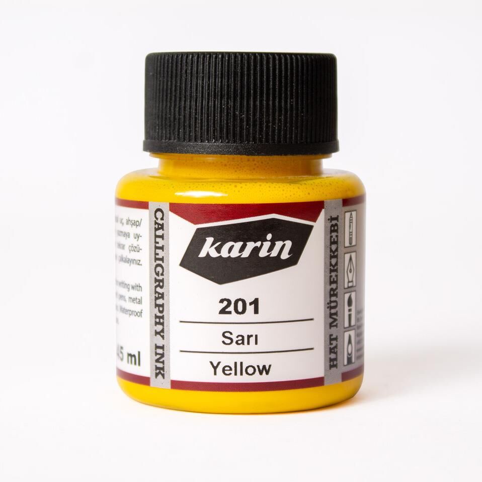 Karin Hat Mürekkebi 45ml Sarı 201