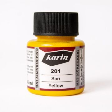 Karin Hat Mürekkebi 45ml Sarı 201