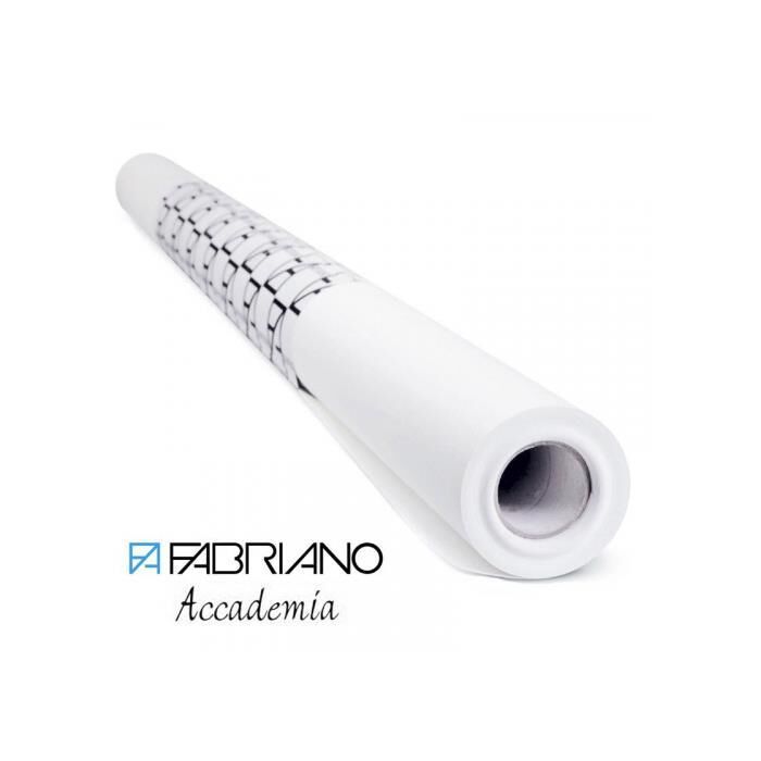 Fabriano Accademia, Natural Dokulu Beyaz Rulo, 160gr., 150x1000cm