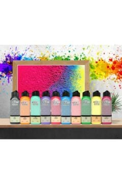 140 ml Ana Renkler Akrilik Boya Set 10 Renk
